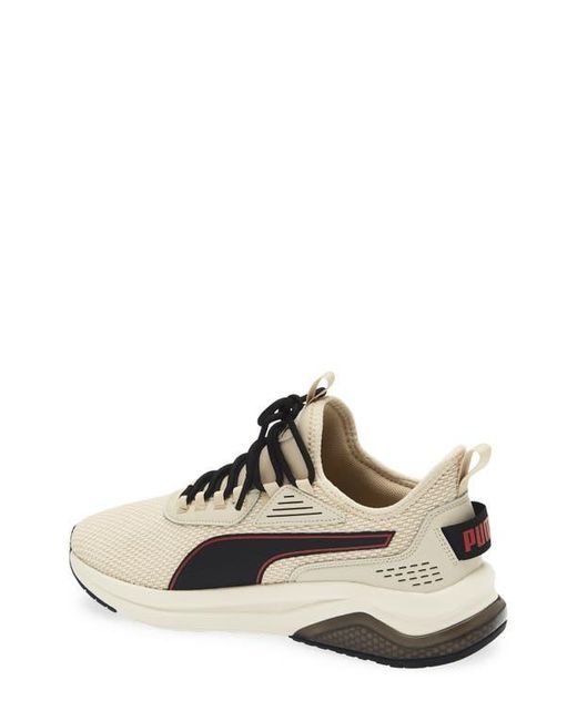 PUMA White Amplifier Knit Sneaker for men