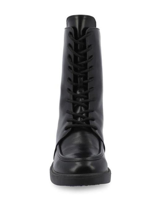 Journee Collection Black Nikks Combat Boot