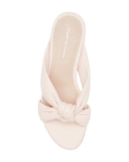 Stuart Weitzman Pink Playa 35 Knot Slide Sandal