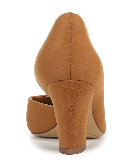 Franco Sarto Brown Clovis Half D'Orsay Pump