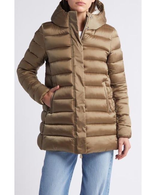 Save The Duck Brown Danis Water Resistant Nylon Puffer Jacket