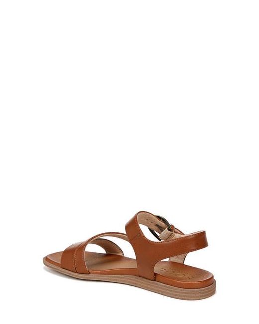 Naturalizer Brown Jayvee Faux Leather Ankle-Strap Sandals