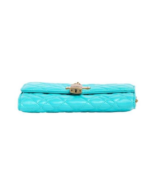 Kurt Geiger Blue Brixton Wallet On A Chain