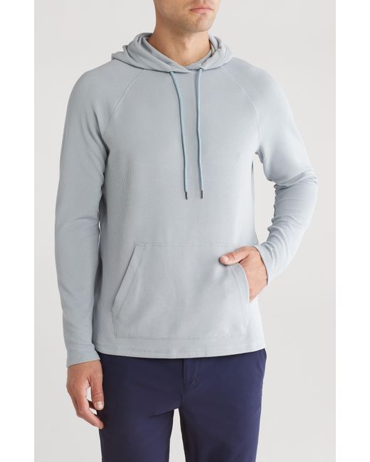 90 Degrees Gray Supreme Waffle Hoodie for men