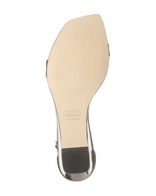 Stuart Weitzman White Nudistcurve Wedge Sandal