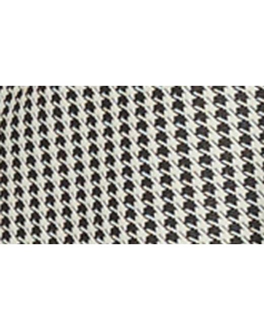 Maggy London Gray Houndstooth Knot Minidress