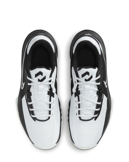 Nike White Precision 6 Basketball Shoe for men