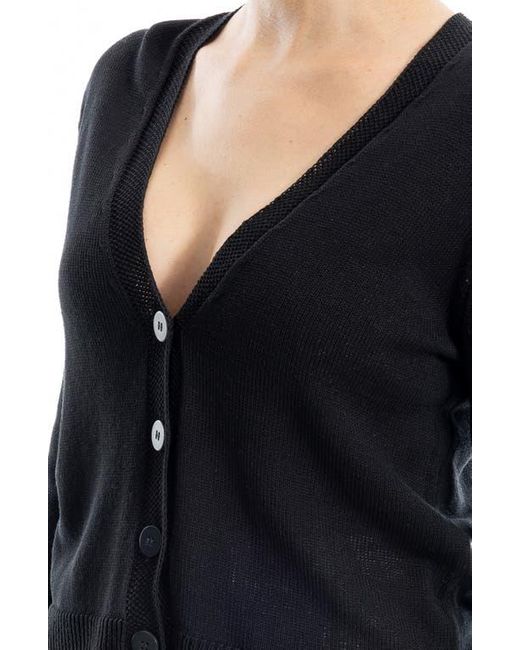 Max Studio Black V-Neck Cardigan