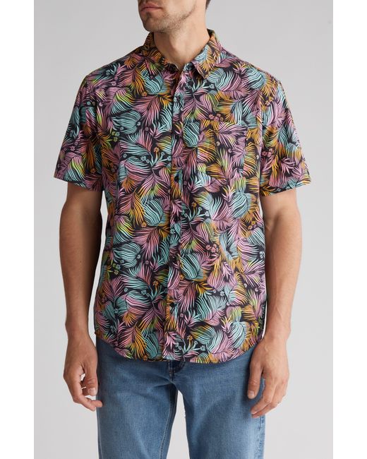 Hurley Multicolor Print Cotton Button-up Shirt for men