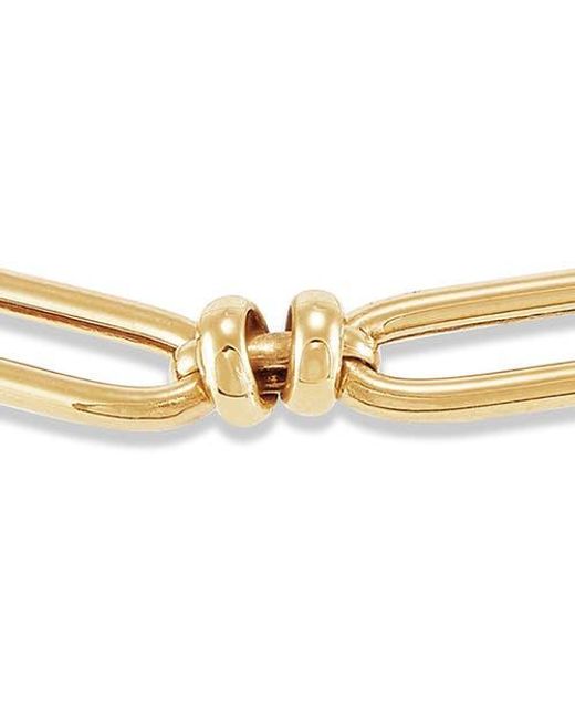 Frankie & Zoe Metallic 14K Paper Clip Link Bracelet