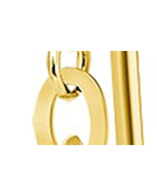 Ron Hami White 14k Gold Chain Link Threader Earrings