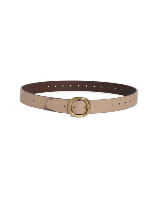 Steve Madden Brown Reversible Faux Leather Belt
