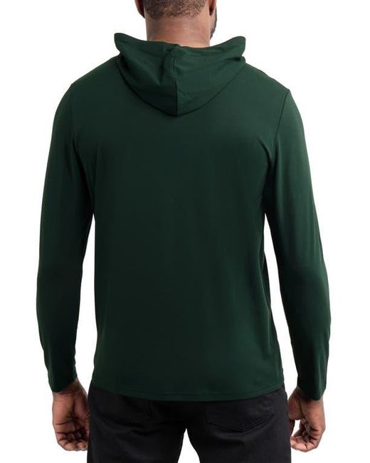 Xray Jeans Green Long Sleeve Hooded T-Shirt for men