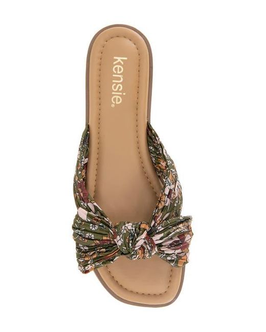 Kensie Brown Renata Slide Sandal