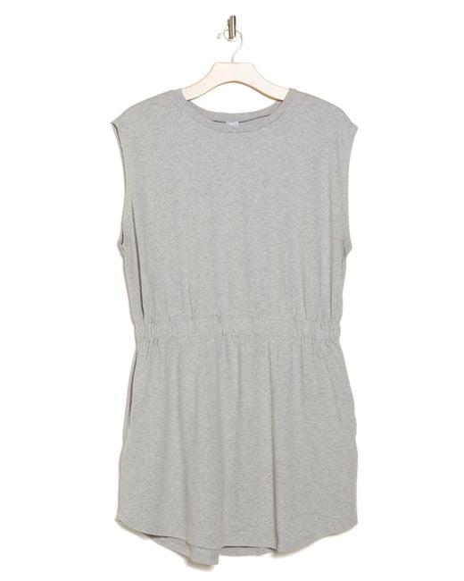 Melrose and Market Gray Cotton T-shirt Dress