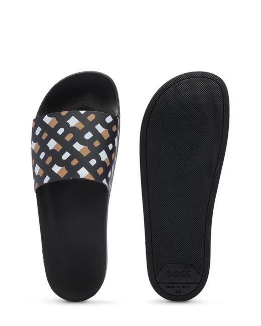 BOSS by HUGO BOSS Bay Slide Sandal in Black for Men Lyst