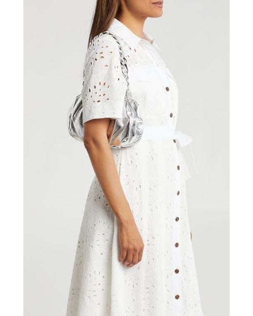 【Rebecca Minkoff】チェーンストラップ☆シャーリングクラッチ Whip Chain Strap With Shoulder Pad – Rebecca Minkoff
