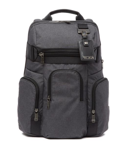 Tumi Gray Nickerson 3 Pocket Expandable Backpack for men