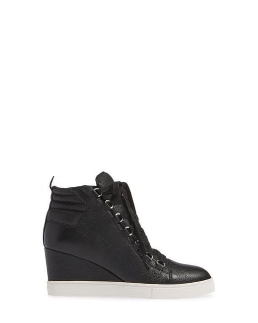 Linea Paolo Black Fenton Wedge Sneaker