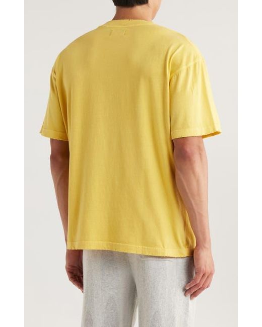Honor The Gift Yellow Concert Cotton Graphic T-Shirt for men
