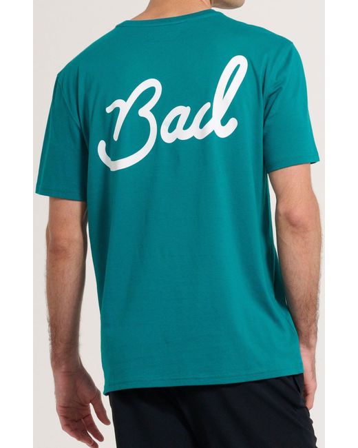 BAD BIRDIE Blue Bag Graphic T-shirt for men