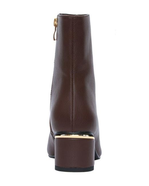 Ninety Union Brown Mona Square Toe Wedge Boot