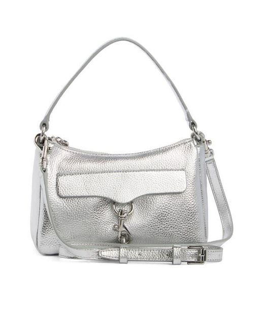 Rebecca Minkoff Gray Megan Mini Shoulder Bag
