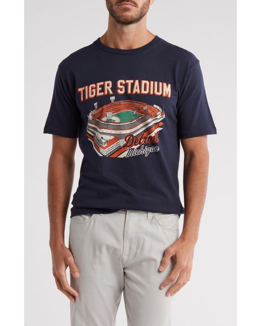 American Needle Blue Tiger Stadium Graphic T-shirt for men
