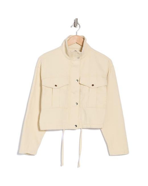 Vigoss Blue Crop Cargo Jacket