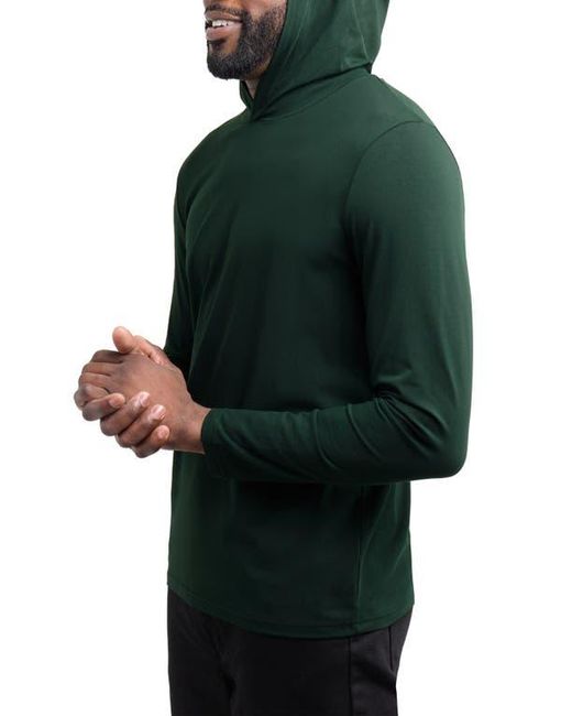Xray Jeans Green Long Sleeve Hooded T-Shirt for men