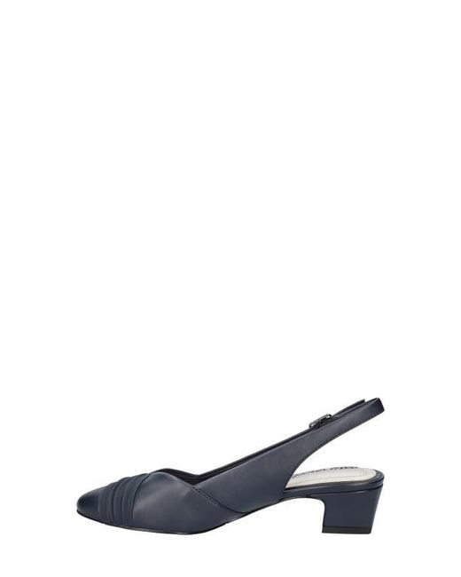 Easy Street Blue Bates Slingback Pump