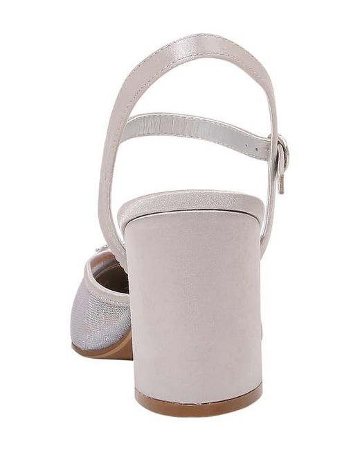 Lady Couture White Bianca Slingback Pump