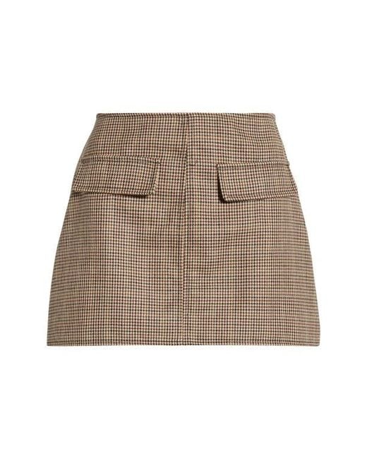 Blank NYC Natural Plaid Skirt