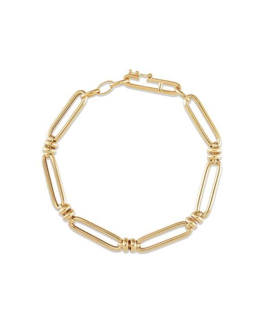 Frankie & Zoe Metallic 14K Paper Clip Link Bracelet