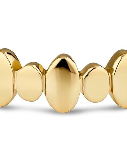 DEVATA Metallic Oval Link Band Ring