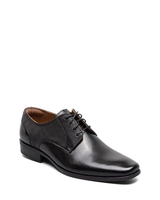 Florsheim Black Jackson Plain Toe Derby for men