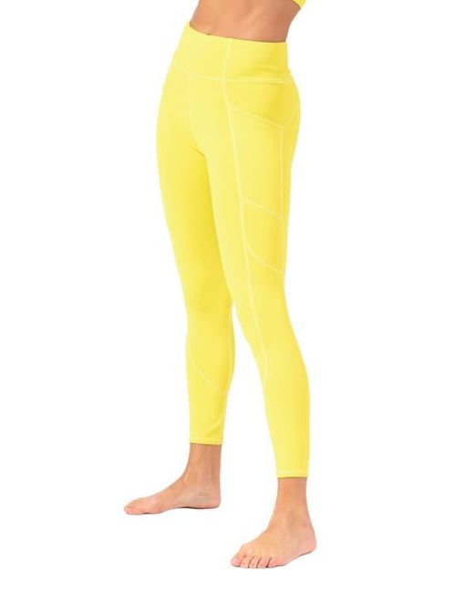 Threads For Thought Yellow Rita High Waist Pocket Leggings