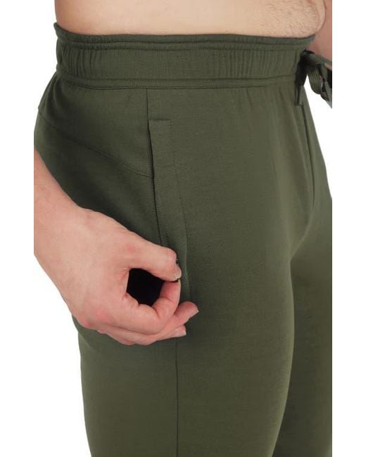 90 Degrees Green Sunday Scuba Lounge Joggers for men
