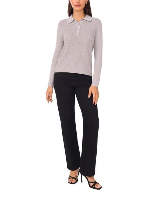 Halogen® Gray Rib Polo