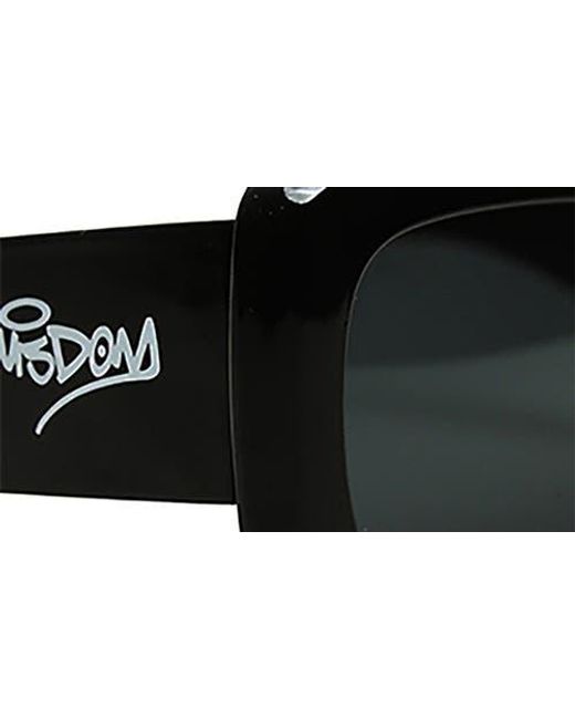 Wisdom Black Frame 1 52Mm Square Sunglasses
