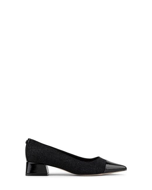 Donald J Pliner Black Cap Toe Pump