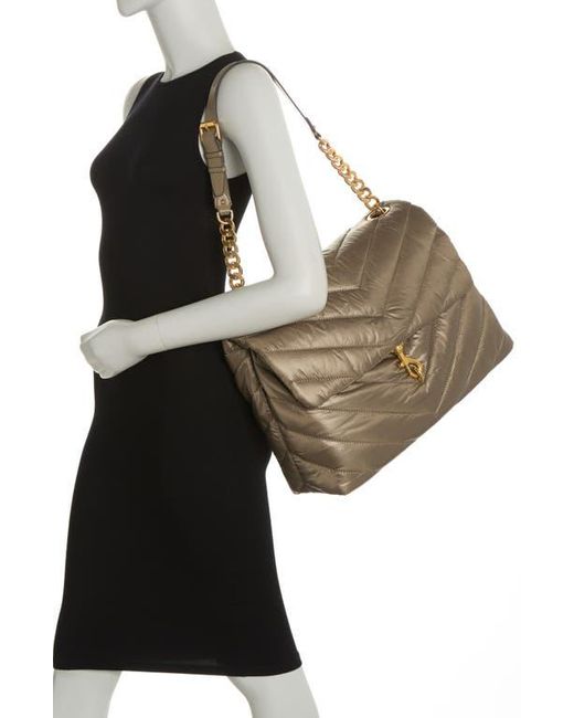 Rebecca Minkoff Quilted Nylon Tote Bag in Metallic Lyst