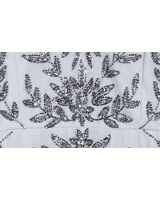 marina v neck embroidered dress Grace W561- Embroidered 2Pc marina Dress main image 1