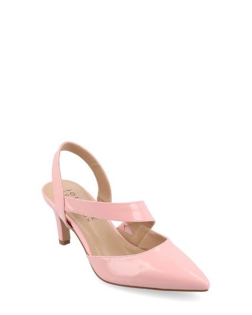 Journee Collection Pink Scarlett Pointed Toe Pump