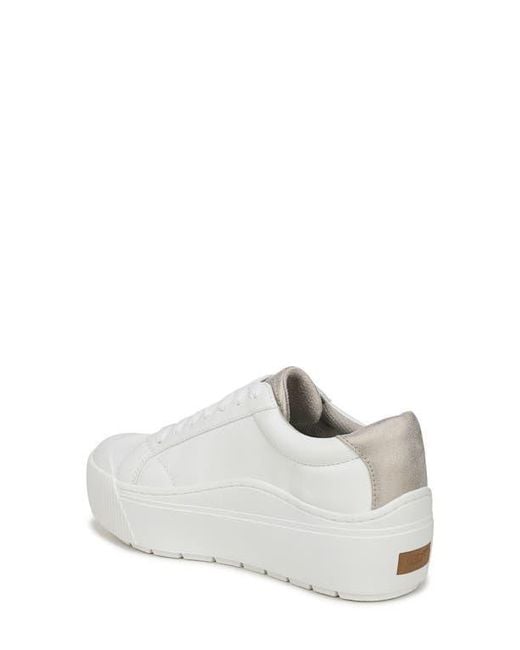 Dr. Scholls White Time Off Max Platform Sneaker