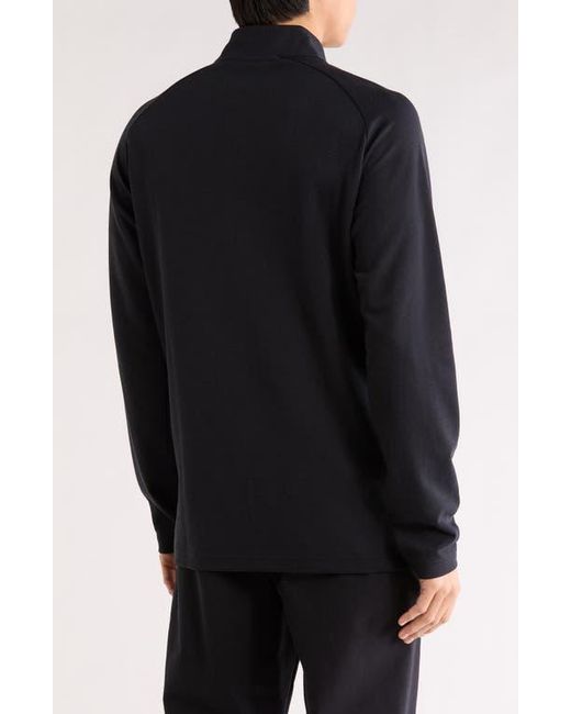 Travis Mathew Black Upgraded Quarter Zip Pullover for men