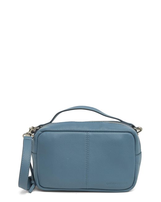 Lucky Brand Blue Feyy Leather Crossbody Bag