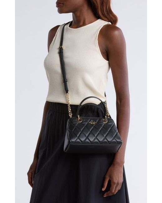 Kate Spade Black Carey Quilted Leather Satchel