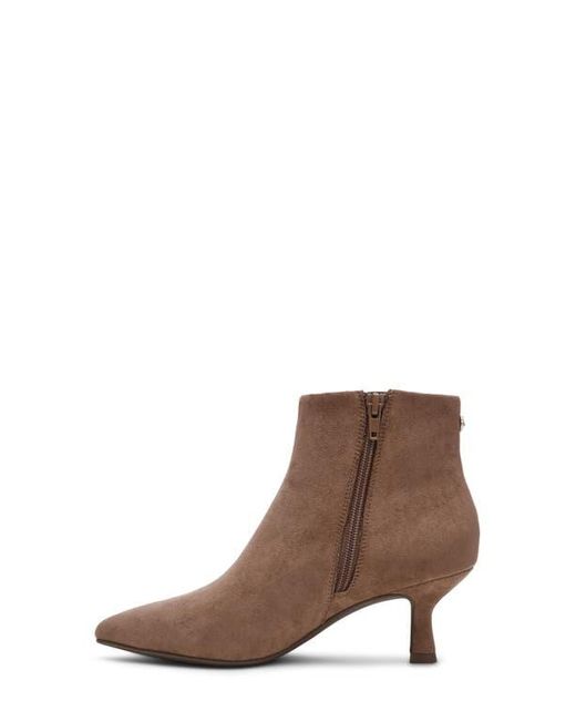 Anne Klein Brown Francesca Kitten Heel Bootie