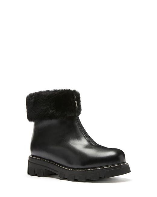 La Canadienne Black Abba Genuine Shearling Lined Waterproof Bootie